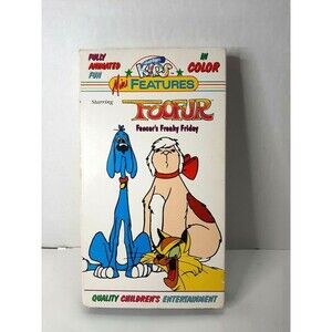 Foofur Fencer's Freaky Friday VHS 1990 Just for Kids Cartoon Mini Features Vtg